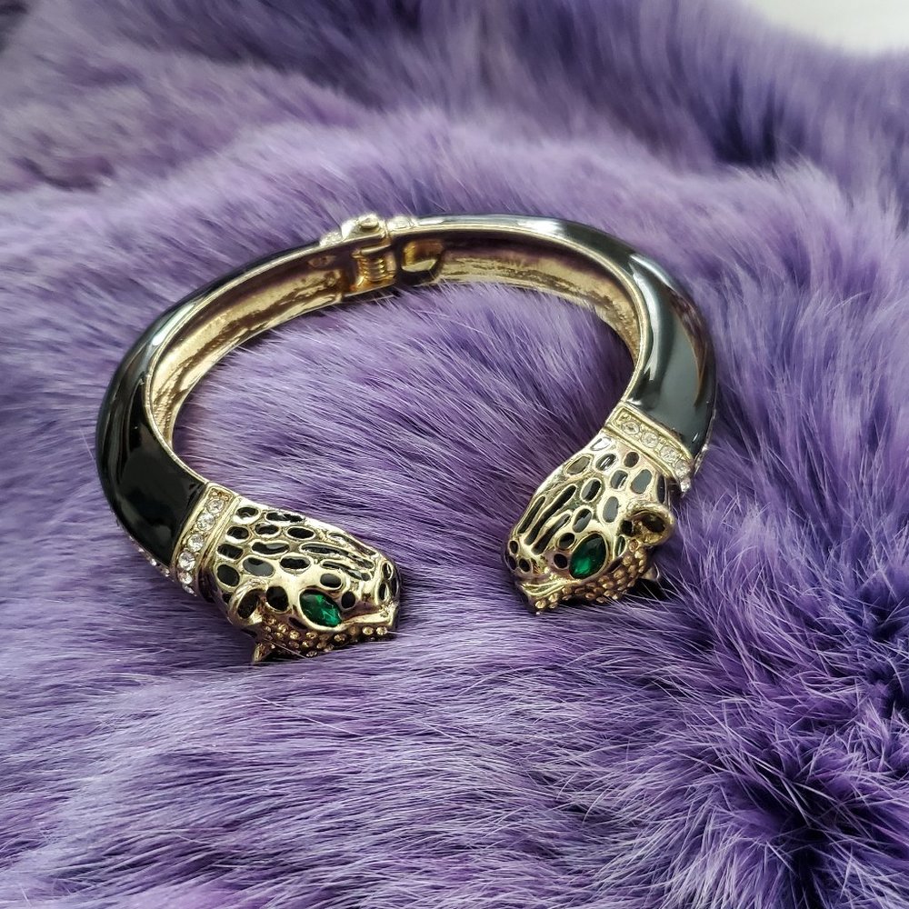 Betsey Johnson Leopard Cuff Bracelet